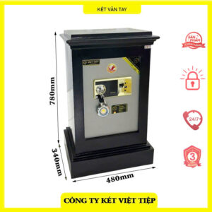 Két sắt vân tay Việt Tiệp cao cấp bản lề trong VT-80