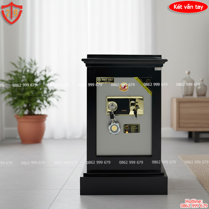 Két sắt vân tay Việt Tiệp cao cấp bản lề trong VT-80