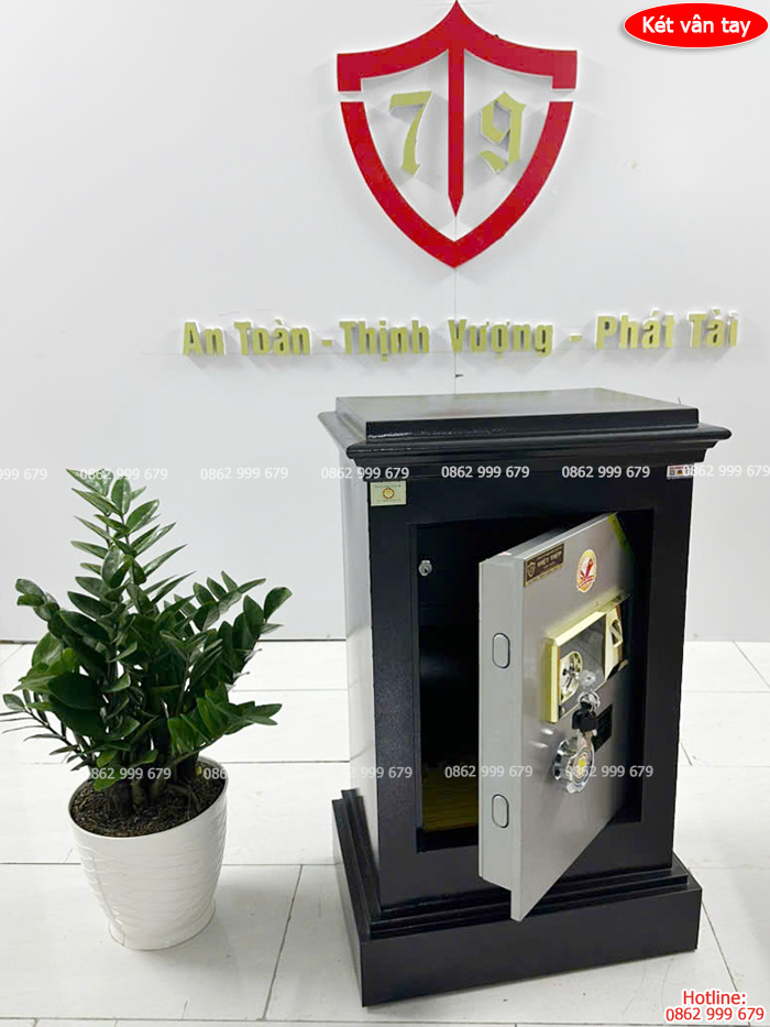 Két sắt vân tay Việt Tiệp cao cấp bản lề trong VT-80