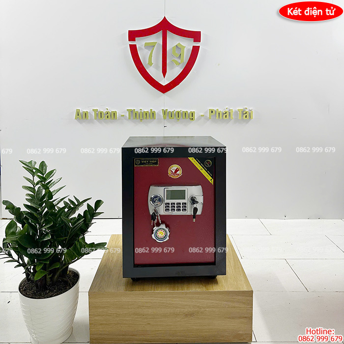 Két sắt điện tử Việt Tiệp chống cháy bản lề trong VTE-25Đ