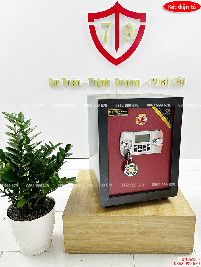 Két sắt điện tử Việt Tiệp chống cháy bản lề trong VTE-25Đ