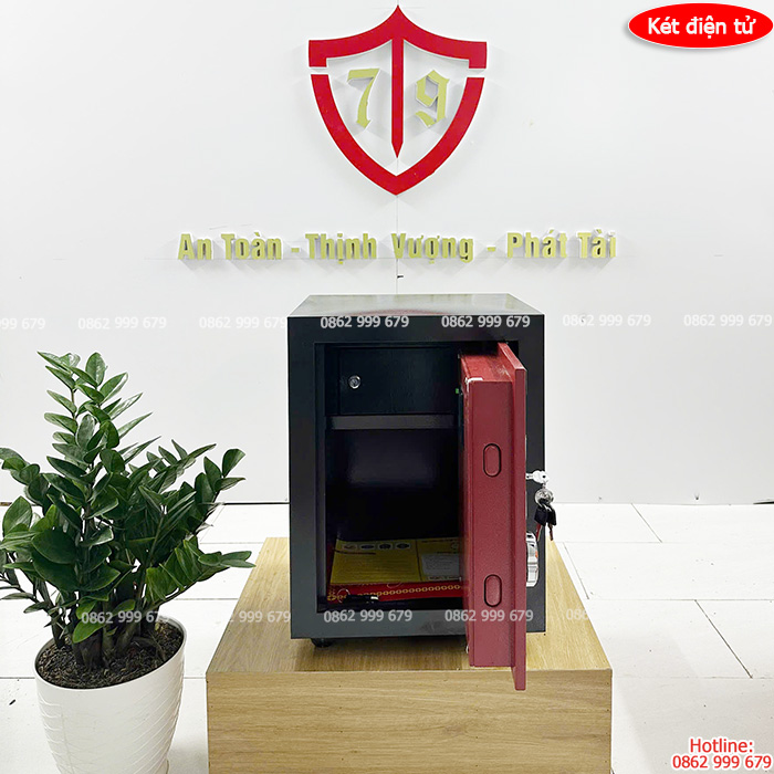 Két sắt điện tử Việt Tiệp chống cháy bản lề trong VTE-25Đ