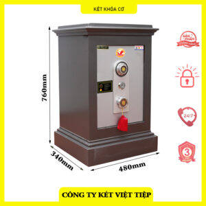 Két sắt khoá cơ chính hãng Việt Tiệp loại 1 VTKC-Kr45