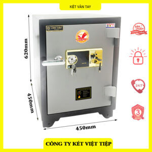 Két sắt Việt Tiệp vân tay chính hãng bản lề ngoài VT-76