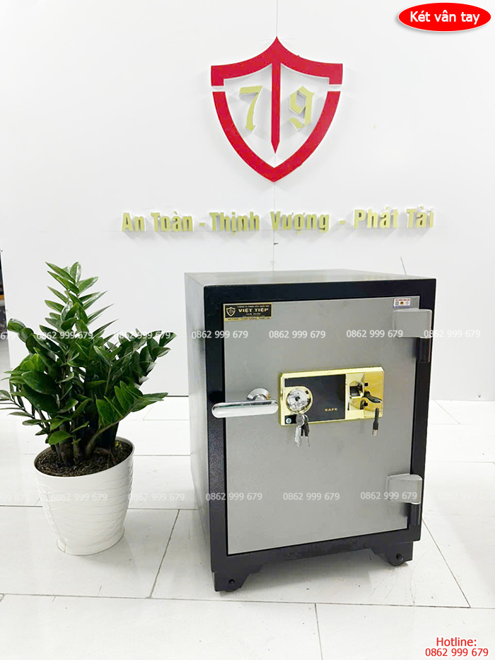 Két sắt Việt Tiệp vân tay chính hãng bản lề ngoài VT-76