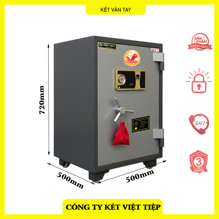 Két sắt vân tay Việt Tiệp cao cấp chính hãng VT-76A