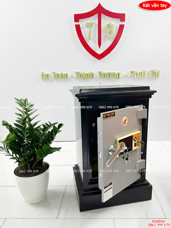Két sắt vân tay Việt Tiệp cao cấp bản lề ngoài VT-81