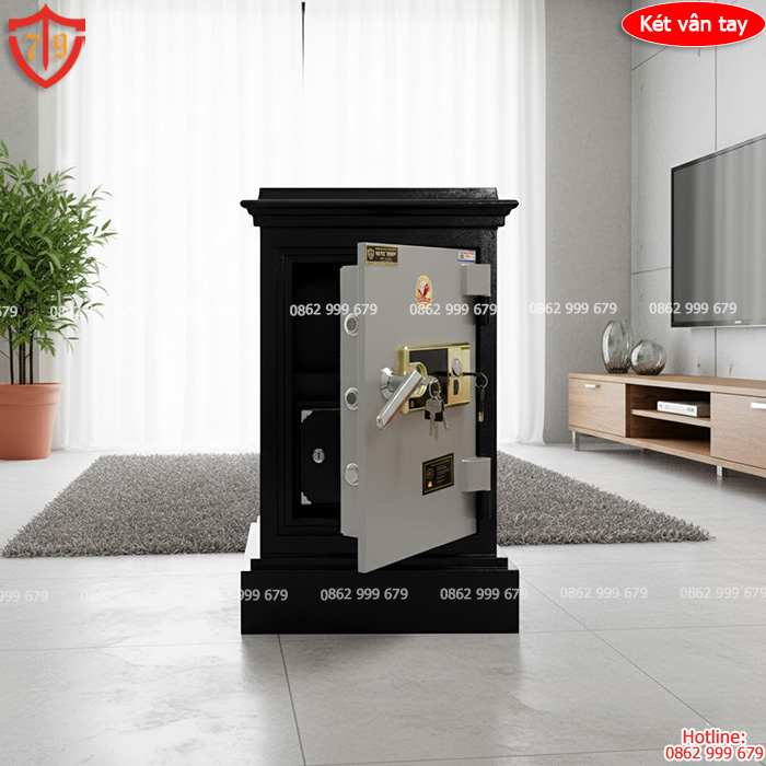 Két sắt vân tay Việt Tiệp chính hãng bản lề ngoài VT-81A