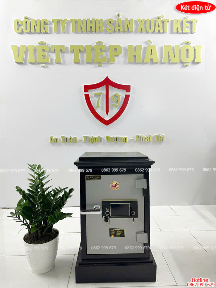 Két sắt điện tử cảm ứng Việt Tiệp bản lề ngoài VTE-LED-81B