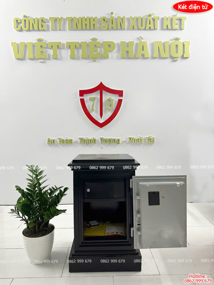 Két sắt điện tử cảm ứng Việt Tiệp bản lề ngoài VTE-LED-81B