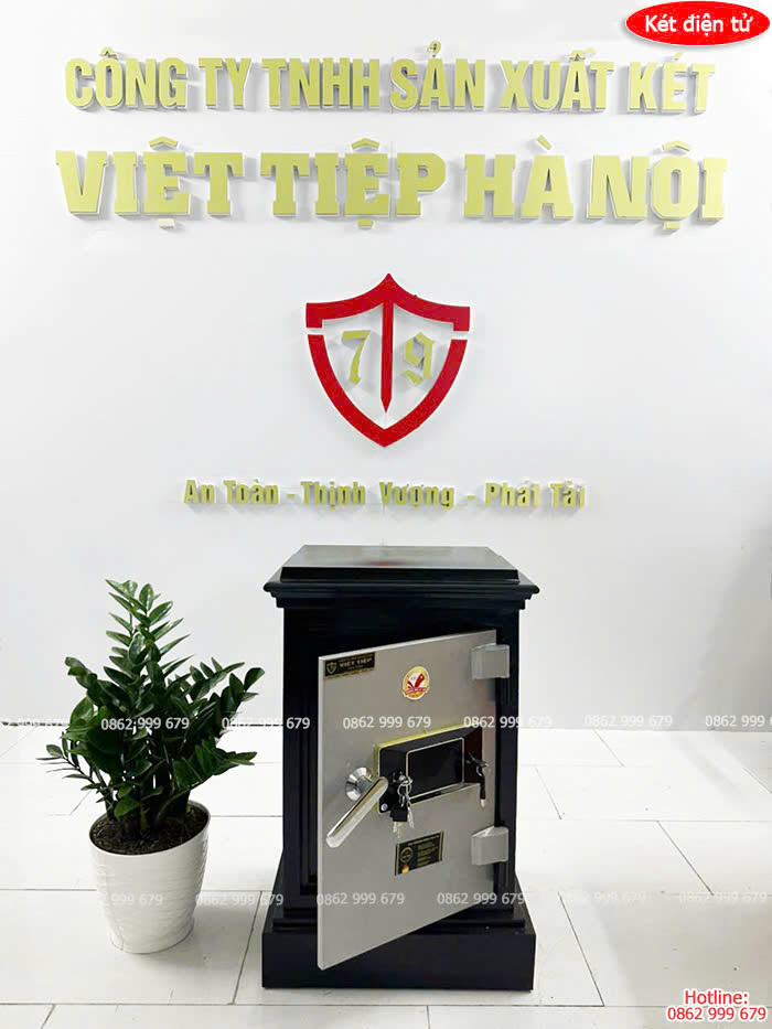 Két sắt điện tử cảm ứng Việt Tiệp bản lề ngoài VTE-LED-81B