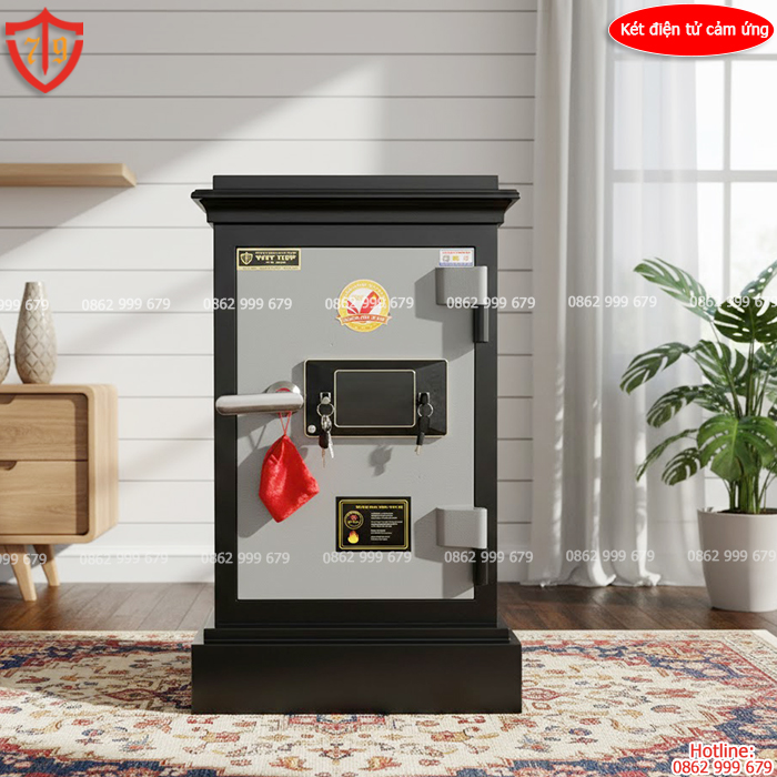 Két sắt điện tử cảm ứng Việt Tiệp bản lề ngoài VTE-LED-81B