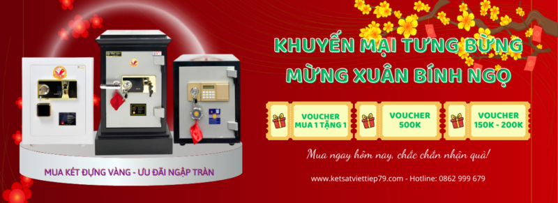 Chương trình khuyến mại mừng xuân 2026 - Két sắt Việt Tiệp.
